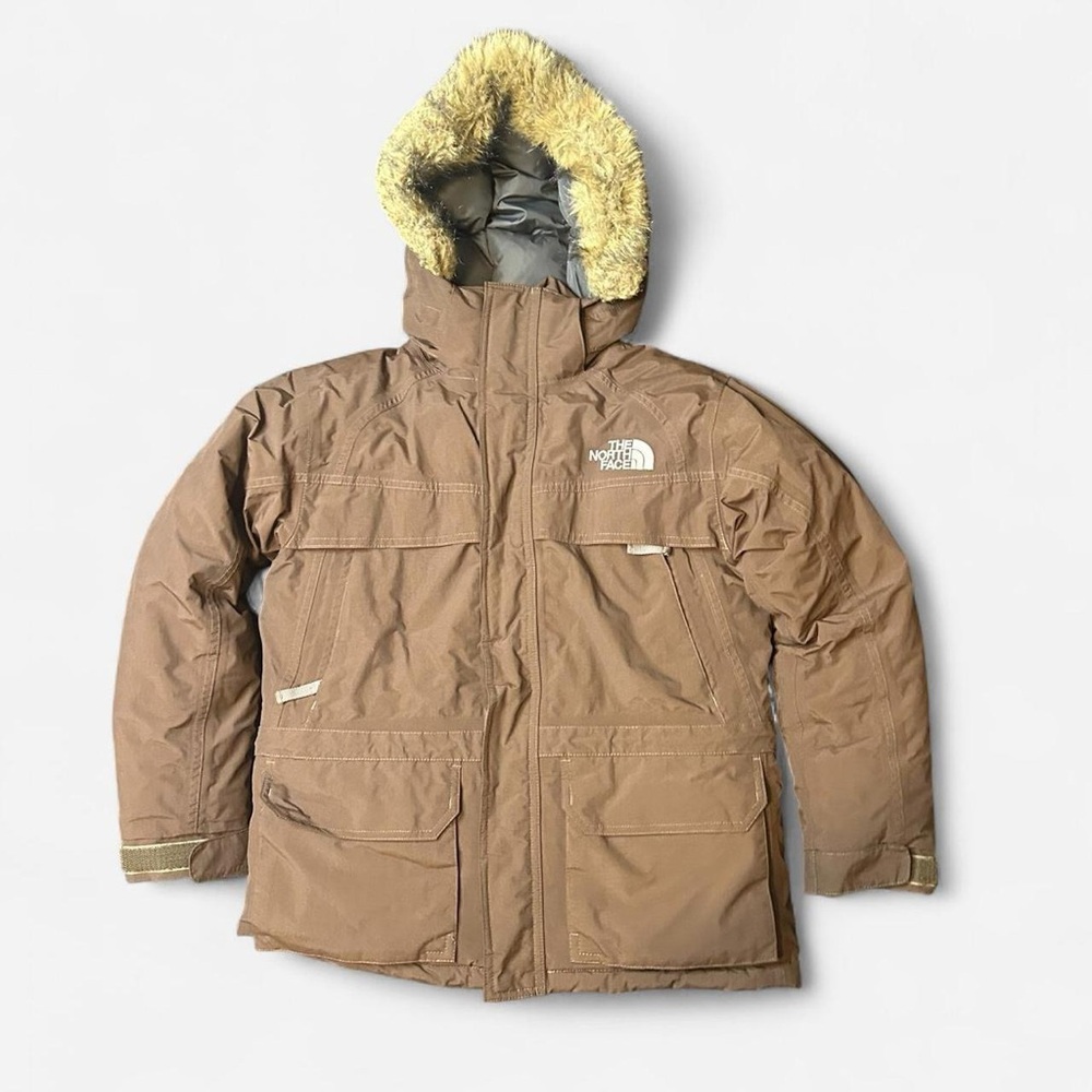 The North Face Brown Jacket with Fur Trim
